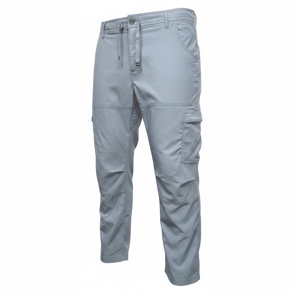 Prana Zion Slim Fit Mens 42x30 Blue Grey Hiking Outdoor Cargo Pants Stretch
